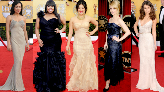 Naya Rivera, Jenna Ushkowitz, Amber Riley, Dianna Agron, Lea Michele Naya Rivera, Jenna Ushkowitz, Amber Riley, Dianna Agron, Lea Michele